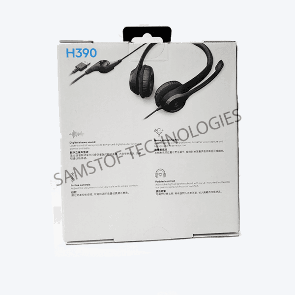 Logitech H390 USB Headset – Noise Cancelling Mic