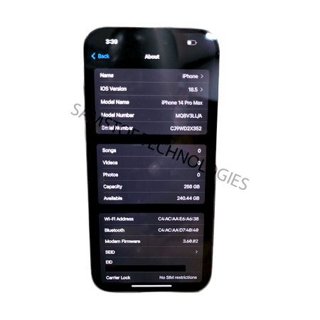Apple iPhone 14 Pro Max 256GB Gold (US Version – eSIM)