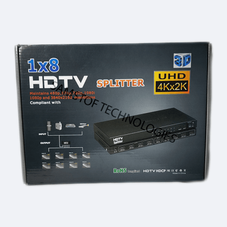 HDMI Splitter 1×8 – 8 Way HDMI to Multiple Displays