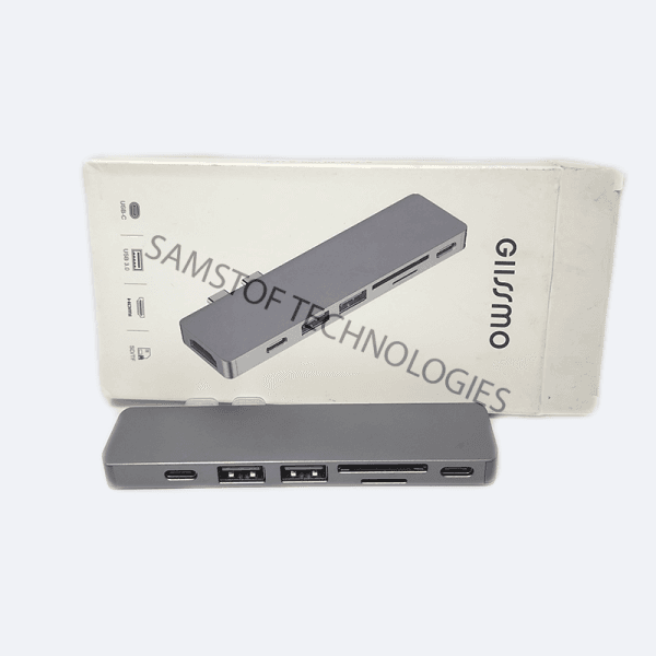 GIISMO 7-in-2 USB-C Adapter Hub for MacBook Pro & Air