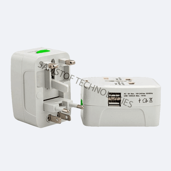 All-In-One Universal Travel Adapter with USB 1000mA