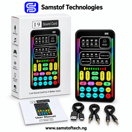 19 Voice Changer Handheld Portable Sound Card