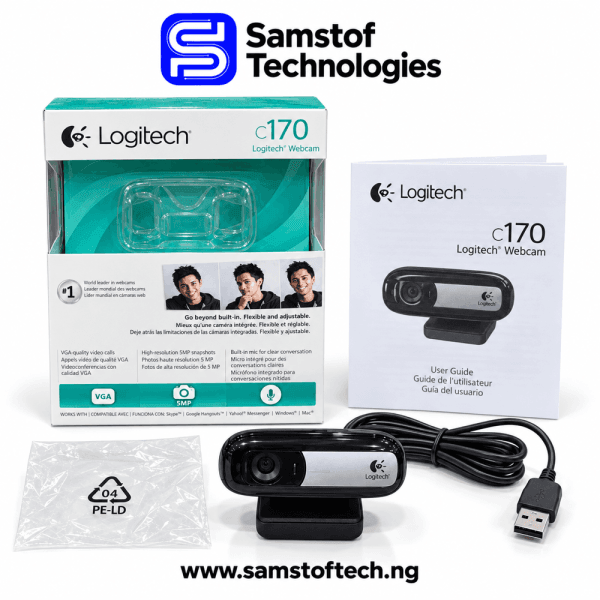 Logitech C170 HD Webcam with Built-in Microphone