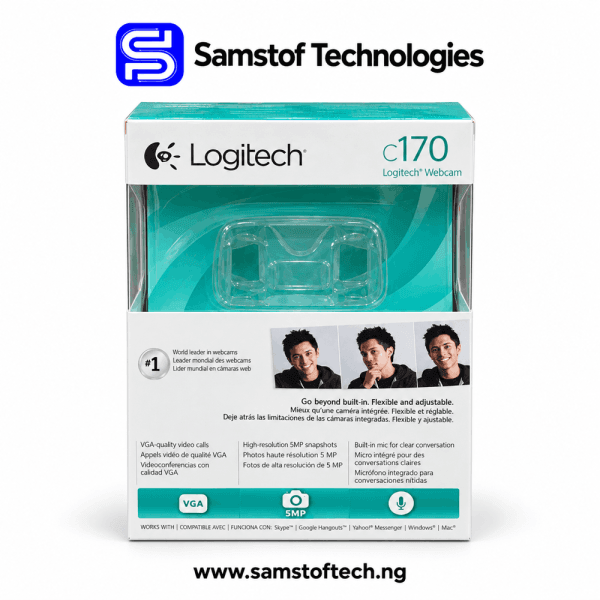 Logitech C170 HD Webcam with Built-in Microphone
