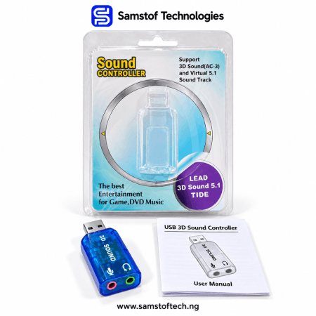 External USB 3D Sound Card Adapter